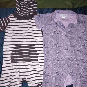 Striped and Patterned Baby Rompers